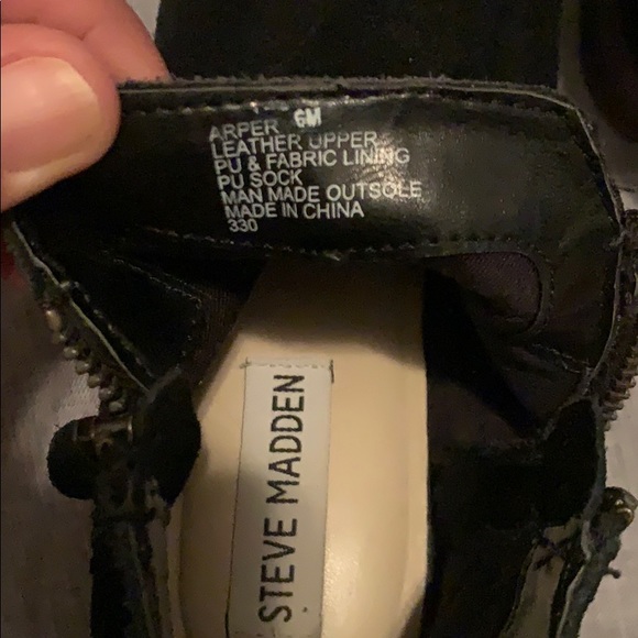 Steve Madden Arper Suede double zip low ankle boot - Picture 5 of 6